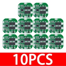 리튬 이온 BMS PCM 배터리 보호 보드 리튬 LicoO2 Limn2O4 8650 li 배터리용 bms pcm 4S 4.8V 6.8V 20A 피크, 10PCS, 10개
