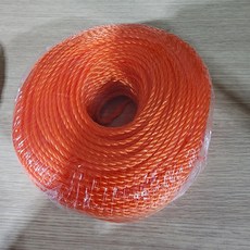 클린큐 밧줄 노끈 현수막끈 로프끈, 클린큐 로프 주황색색, 1개, 3mm X100M
