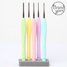 크로바 아뮤레 레이스용 코바늘 낱개, 1개, 4호 (1.25mm 연핑크)