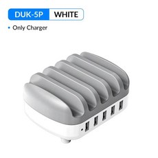 ORICO 5 포트 USB 충전기 스테이션 독 (홀더 포함) 40W 5V2.4A iphone 용 케이블 Samsung Xiaomi Official, 02 5P, 02 EU Plug