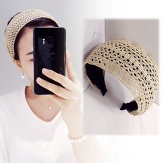 넓은레이스머리띠