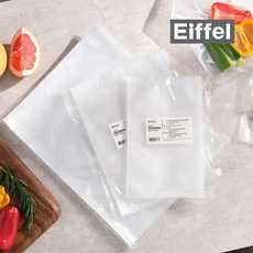 [Eiffel]에펠 2세대 가정용 진공포장비닐_원형엠보 세트, 8인치 파우치(60장), 1개