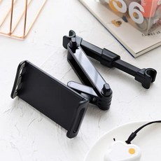 뒷좌석 차량용 거치대 자동차 시트 헤드레스트 핸드폰 태블릿 PC 스트레치 게으름뱅이 지지대 다기능, 색깔2, 【단품】의자 등받이 거치대