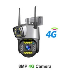 스마트 홈 보안 WIFI 카메라 가정용 홈캠 펫캠 베이비캠 감시 카메라 영상통화 듀얼 렌즈 4G IP 와이파이 8MP 4K 무선 야외 스마트 V380 디지털 줌 CCTV, 1개, 11) 8MP 4G Camera - British St