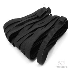 YWSTORE 12골 검정 고무줄 4M 넓은고무줄