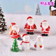 미스토토 크리스마스꾸미기 소품 산타 눈사람 피규어 테라리움 미니어처, X082_9번 눈사람 1P