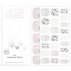 데싱디바 글레이즈 페디큐어 (드리밍화이트) (스트립33PCS), 1개