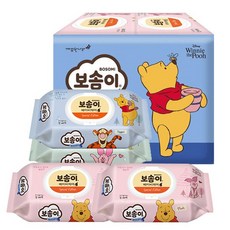 보솜이 물티슈 곰돌이 푸 캡형 60매 x 5개