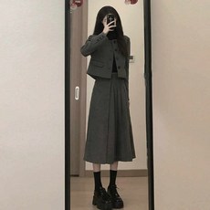 정장세트 투피스 여성 스커트 치마 자켓