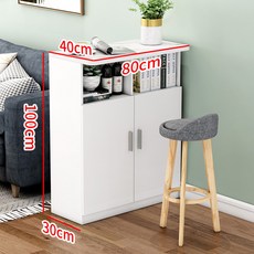 슬림 거실 좁은 테이블 활용 60cm 접이식 데스크 공간활용 긴테이블 블랙 노트북, 사부룩 80화이트+라이크스톤, 프레임 구조, 조립하다.