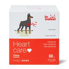 곰곰연구소 닥터웰릿 하트케어 강아지 심장 영양 간식, 288g, 1개 - 닥터웰릿