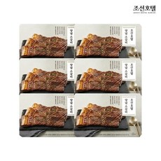 조선호텔 양념 소갈비 수제 포갈비 600g, 6개