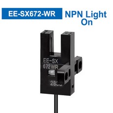 Cloweit 광전 스위치 U형 센서 1m 케이블 EE SX672 WR 671 670A 3 SX674P 근접 NPN PNP, EE-SX672-WR-NPN, 1개 - ee-sx674p