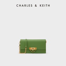 찰스앤키스 CHARLES＆KEITH CK6-10701189 메탈 체인 크로스 장지갑
