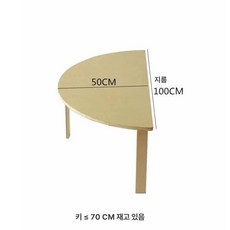 어린이집 책상 유치원 미술테이블 공부방 유치원책상, 기본, 반원 테이블 직경 100cm