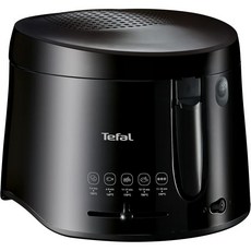 Tefal 가정용 튀김기 미니 전기 테팔 FF1078 맥시 프라이 프라이어 쿨 월 기술 1.2kg 용량 접이식 손잡이 컴팩트한 크기 150C에서 190C까지 조절 가능한 온도, Black