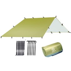 Aricxi 210T 경량 자외선 차단 멀티 포인트 타프 3x3m 5x3m