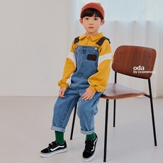 에꼴리에더센트럴4부롤업데님멜빵바지22b1265