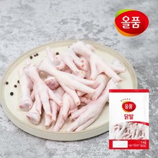 올품 뼈있는 통닭발 5kg(1kg X 5개) 생닭발 냉장 국내산, 닭발-탈피1kg(5봉), 5개