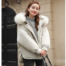 [Myshe] 여성 패딩 점퍼 자켓 아우터 경량 후드 집업 야상 4