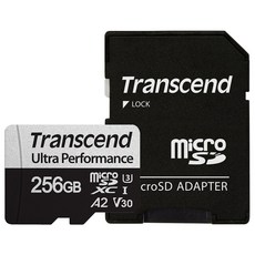 트랜센드 340S Ultra Performance 마이크로SD 메모리카드, 256GB