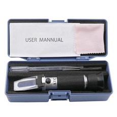 당도계 휴대용 설탕 굴절계 농도계 당도 농도 테스터 장치 과일, With Box, 1개