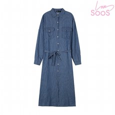 수스 수스 스트라이프 카라 원피스 BLS