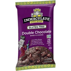 Immaculate Baking Co. 미국직구 퓨어 베이킹 더블 초콜릿 쿠키 반죽 글루텐 프리 비 GMO 베이킹스 12개 14온스, 사이즈, 396g