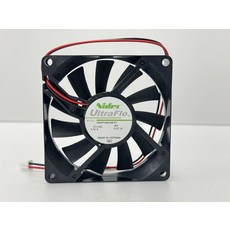 NIDEC U80R12MHAB-53 DC 12V 0.22A 2선 8015 80x80x15mm UltraFlo 니덱 울트라플로 냉각팬, 1개