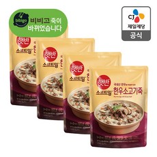 비비고 한우 소고기죽, 420g, 4개