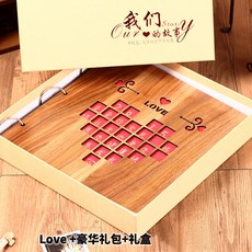 접착식앨범 스스로제작 일기 노트북 결혼 사랑 졸업 기념 선물 액자 diy수공 회상 연애, T09-나무 Love+선물상자+사은품