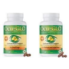 오큐글로 강아지 눈영양제 45캡슐 소형견 중대형견 2종 택1 / Ocu-GLO Vision Supplement Dogs 45 Capsule, 중대형견 용 45캡슐