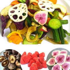 클립24 프리미엄 야채칩 동결건조 야채 믹스칩 (딸기 무화과 표고버섯+11가지), 1개, 200g