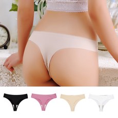 심리스 요가 레깅스 무봉제 100% 심리스 T팬티 티팬티 여성 여자 자주 면 위생 생리 팬티 노라인 누디 속옷
