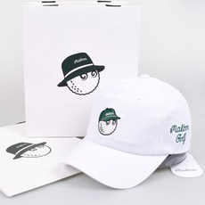 말본 골프 모자 볼캡 버킷 체인지수 WHT + 쇼핑백
