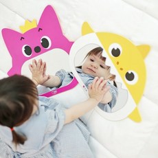 니노 안전거울 붙이는거울(핑크퐁 상어) 2종1택, _59098_02 아기상어