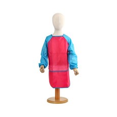 어린이 핑크 미술가운 미술시간 오염방지 그림 유아미술, 1개