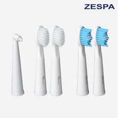 제스파 바른습관 ZPL3005 전동칫솔+칫솔모 세트, 화이트, 1세트, 리필 칫솔모(5개 1세트)