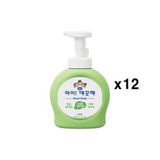 [라이온코리아] 아이깨끗해 대용량 용기 490ml x 12개(한박스), 제품선택:2.순 용기 490ml x 12개, 상세 설명 참조, 12개