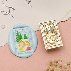 직사각형 도장 스탬프 헤드 레터 씰링용 스크랩북 및 DIY 공예용 황동 씰링, FXTT-03
