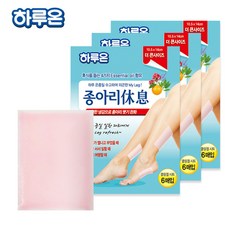 하루온 종아리휴식 쿨링패치, 3개, 6매입