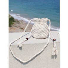 LALA 여름 손뜨개 복주머니백 미니