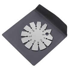 GHSHOP 금속 베벨 게이지 15-120도 각도 각도기 미니 이지 캐리, 70MM 직경, 은, 1개