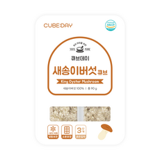 큐브데이 새송이버섯 큐브 3단계(후기 굵은입자 4~5mm) 다진 야채 채소 토핑 죽, 1개, 90g