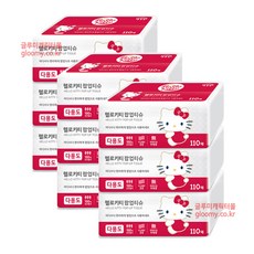 헬로키티 천연펄프 3겹 팝업티슈 110매*9개/미용화장지/휴지