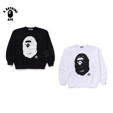BAPE 베이프 정품 / 베이프X죠슈아비데스 APE 헤드 크루넥 맨투맨 BAPE X JOSHUA VIDES APE HEAD CREWNECK