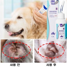 고양이 강아지 귀세정제 귀염증 외이염 귓병예방 귀 상처 귀 냄새 귀청소 귀진드기 자극완화