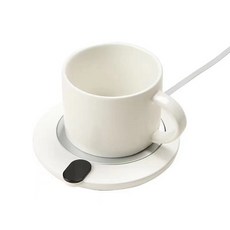 55헤아리다 스마트 받침 자동 고속 우유 덥히기 신기 양생 사무실 조절가능 USB 따뜻함 휴대 테이블 찻물 끓인물, 스마트 터치 컨트롤 항온 컵받침 _