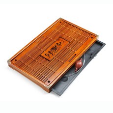 비룡상회 43x28cm 차판 원목 다도 찻상 찻 퇴수기 W48FCA0 우드 다기상 주스 커피 찻잔