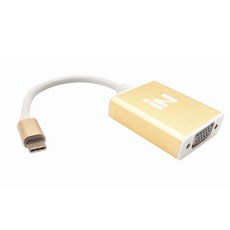 인네트워크 USB 3.1 TO VGA 골드메탈 컨버터 [IN-U31V15] INV010, 1개